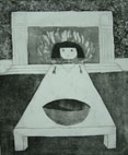 Little Girl Lost iii (2006) etching on paper - Pui Lee