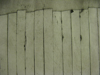 Wall (ii) (2011) collagraph on paper - Pui Lee