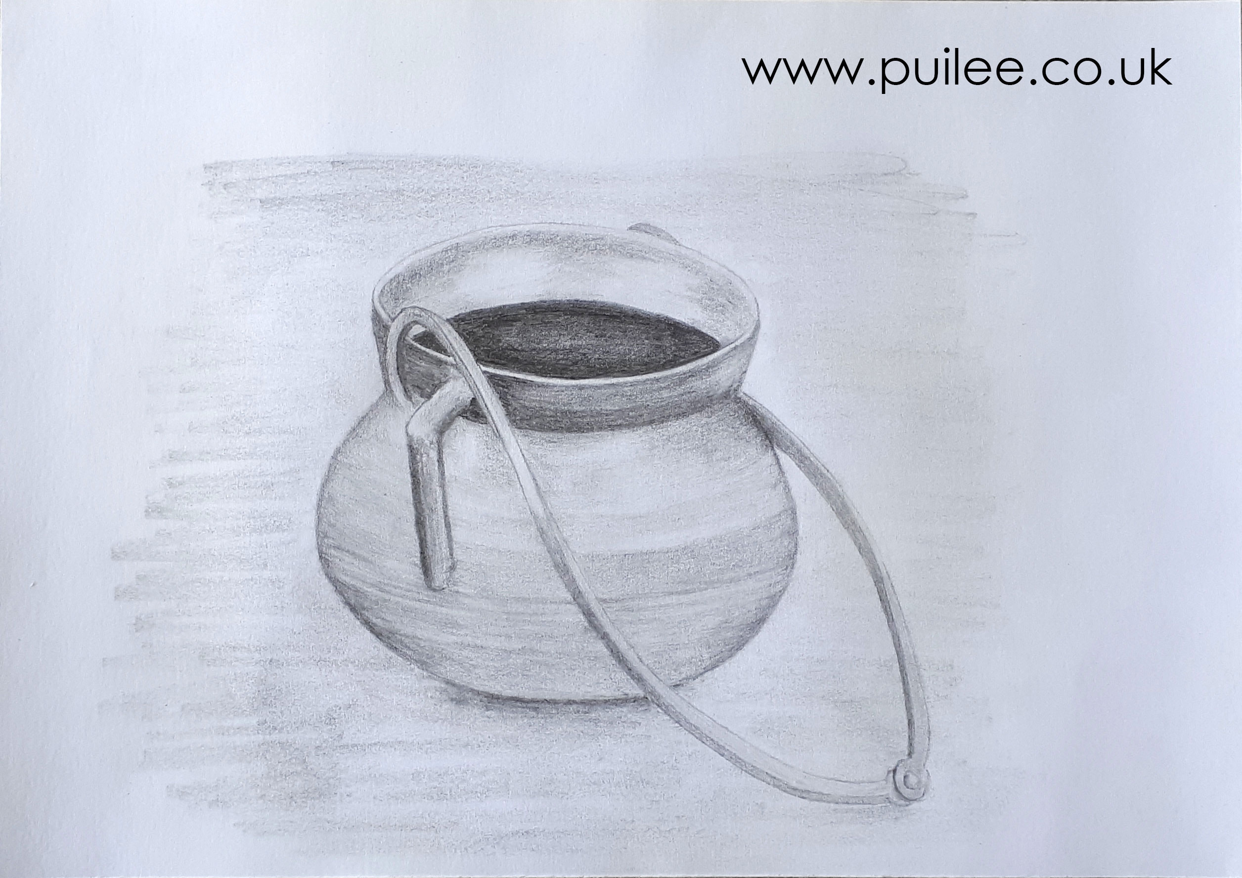 Pot (2020) - pencil on paper - Artist Pui Lee