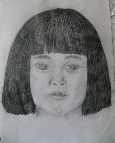 Life Study of Girl (2011) pencil on paper - Pui Lee