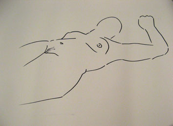 life drawing i (2008) pen on paper - Pui Lee