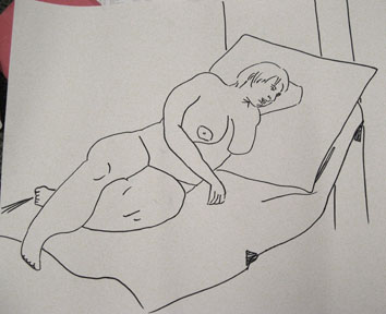 life drawing iv (2008) pen on paper - Pui Lee