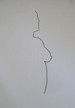Life Drawing (Woman) (2006) marker pen on paper - Pui Lee
