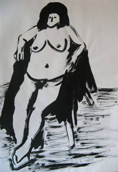 Life Painting (2006) ink on paper - Pui Lee